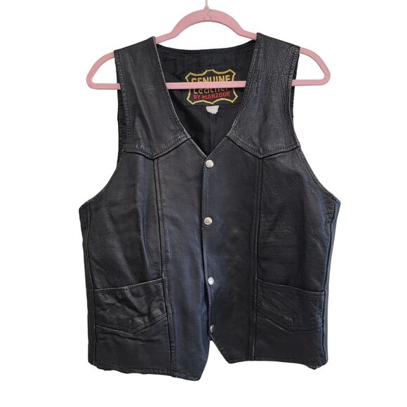Manzoor Jackets & Blazers - Authentic Vintage Black Leather Vest